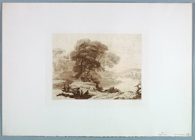 Landscape (after Claude Lorrain) by Charles Francois Daubigny