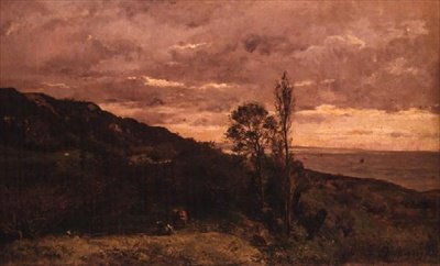 Landscape Near Villerville by Charles Francois Daubigny