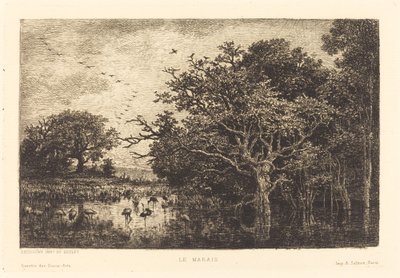 Marsh by Charles Francois Daubigny