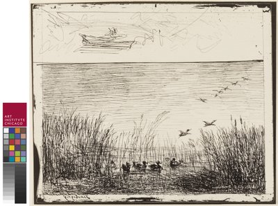 Marsh with Ducks by Charles Francois Daubigny