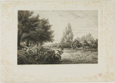 Near Choisy-le-Roi by Charles Francois Daubigny