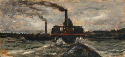 River Boat by Charles Francois Daubigny