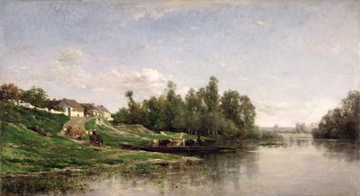 River Scene, 1859 by Charles Francois Daubigny