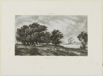 Stormy Weather by Charles Francois Daubigny