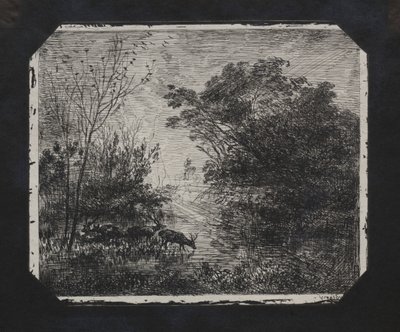 The Deer by Charles Francois Daubigny