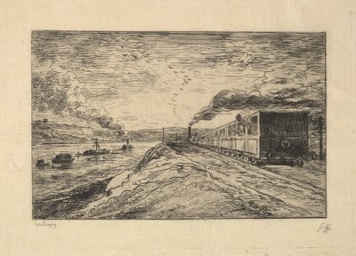 The Departure by Charles Francois Daubigny