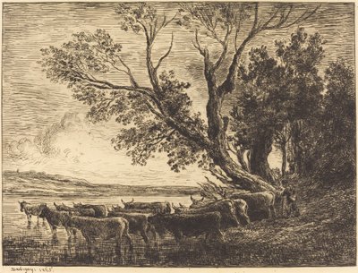 The Ford by Charles Francois Daubigny