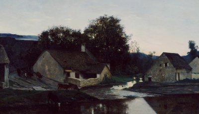 The Hamlet of Optevoz by Charles Francois Daubigny