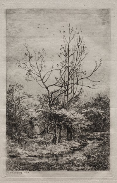 The Orchard by Charles Francois Daubigny