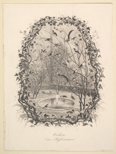 The Sparrow Aviary by Charles Francois Daubigny