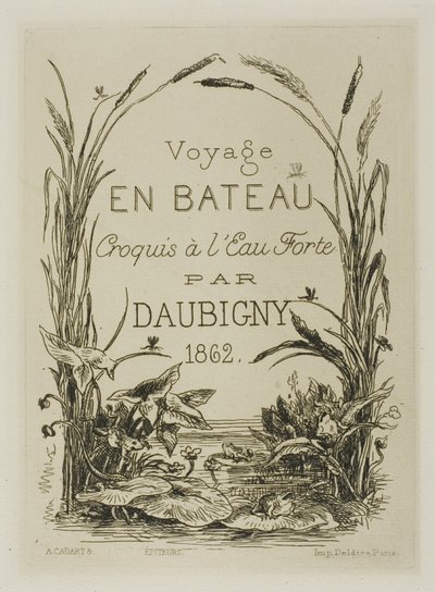 Title Page-frontispiece of the album by Charles Francois Daubigny