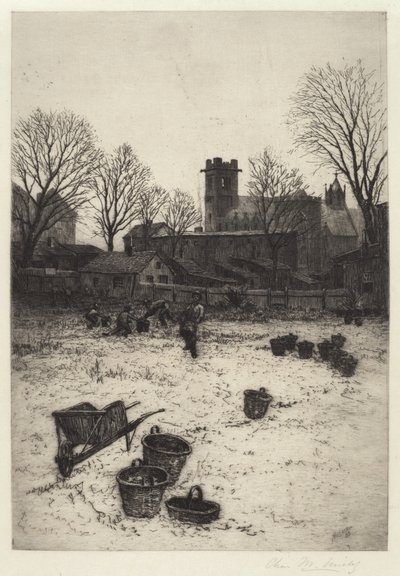 Garden Scene, 1893 by Charles Frederick William Mielatz