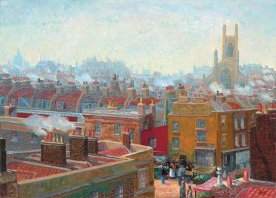 A Corner in Chelsea by Charles Ginner