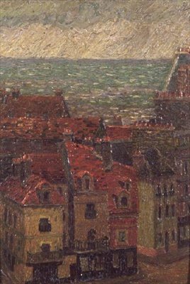 Rooftops, Le Havre by Charles Ginner