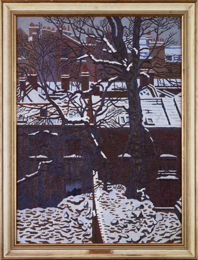 Snow in Bloomsbury by Charles Ginner