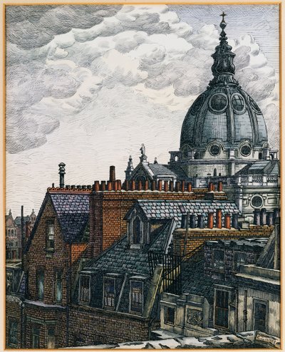 The Dome, Brompton Oratory by Charles Ginner
