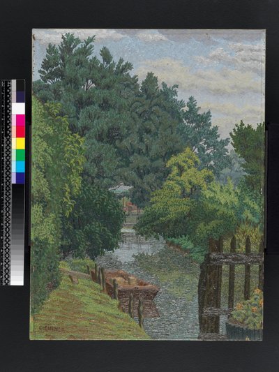 The Punt in the Mill Stream, c.1930 by Charles Ginner