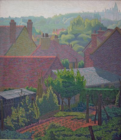 Village Rooftops by Charles Ginner