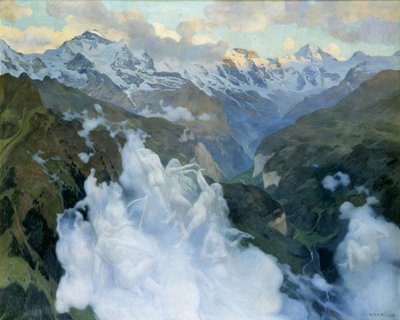 Clouds Lauterbrunnen Valley by Charles Giron