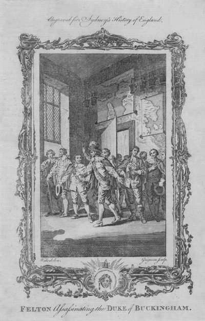 Felton Assassinating the Duke of Buckingham by Charles Grignion