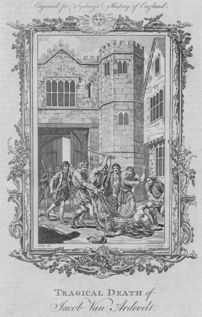 Tragical Death of Jacob Van Ardevelt, 1773 by Charles Grignion