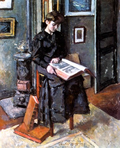 Younger Person Reading, 1906 by Charles Guerin