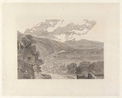 Ingleborough, from Hornby Castle Terrace by Charles Heath