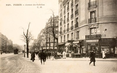 Postcard/Avenue des Gobelins/Paris/Seine/Ile de France/France by Augustus Kollner