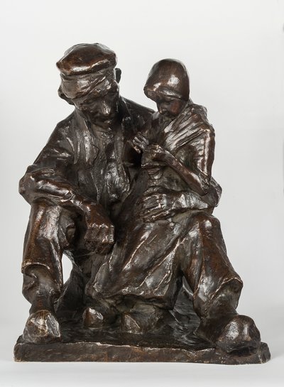 Grandfather and Grandchild by Charles Henri Marie van Wijk