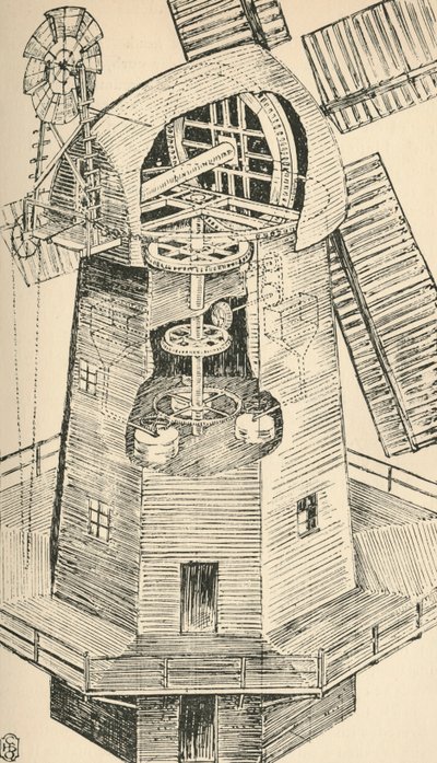 A Smock Mill by Charles Henry Bourne Quennell