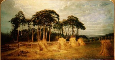 Sheaves of Wheat after the Harvest by Charles Henry Passey
