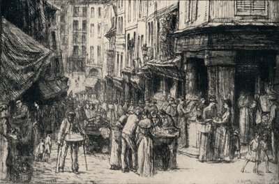 The Crowd, Rue Mouffetard by Charles Heyman