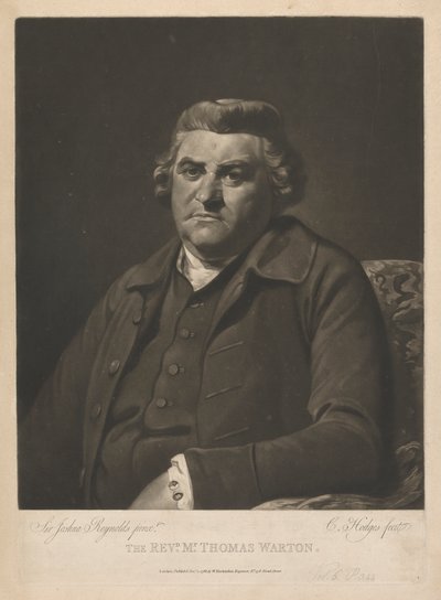Reverend Thomas Warton by Charles Howard Hodges