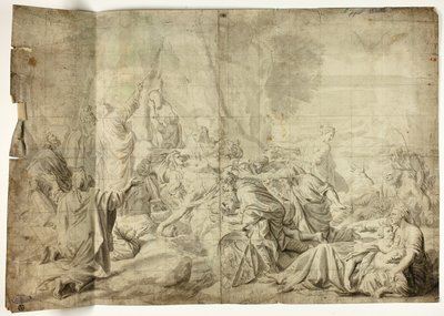 Moses Drawing Water from the Rock by Charles Le Brun