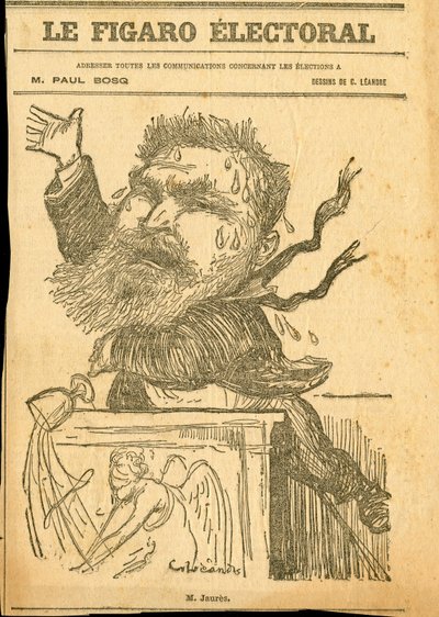 Le Figaro, Satirical in Black & White by Charles Leandre