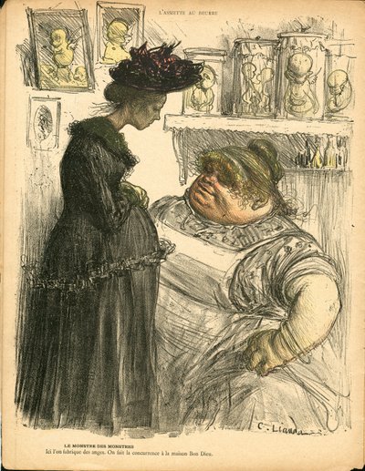 The Butter Plate, Satirical in Colours by Charles Leandre