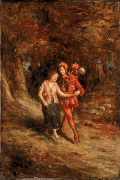 Touchstone and Audrey, 1890 by Charles Martin Hardie