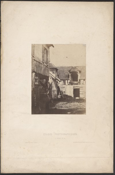 Courtyard of a Farmhouse by Charles Marville