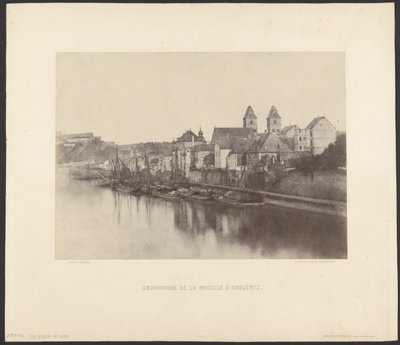 Mouth of the Moselle at Koblenz by Charles Marville
