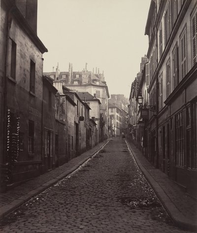 Rue Neuve-Coquenard from the Rue Lamartine by Charles Marville