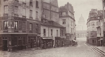 Rue du Haut-Pave Pantheon in Distance by Charles Marville