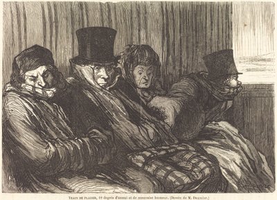 Pleasure Train by Charles Maurand after Honoré Daumier