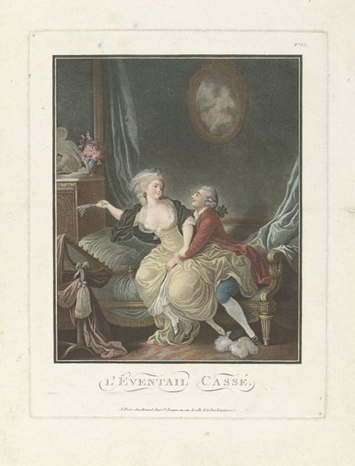 The Broken Fan by Charles Melchior Descourtis (attributed to)