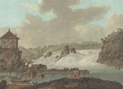 Falls of Schaffhausen by Charles Melchior Descourtis