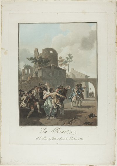 The Brawl by Charles Melchior Descourtis
