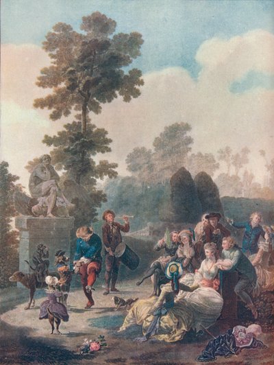 Le Tambourine by Charles Melchior Descourtis