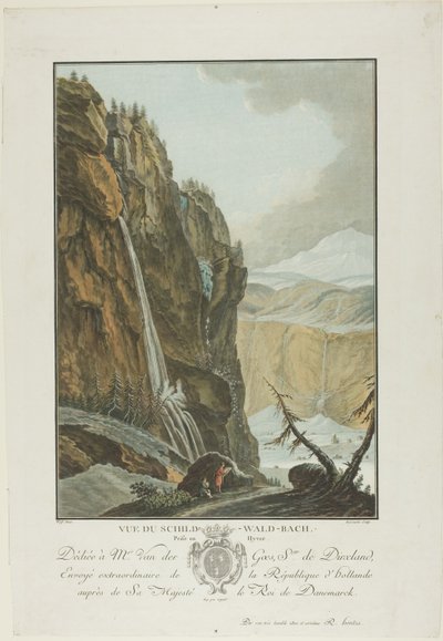 View of the Schild-Wald-Bach, Taken in Winter by Charles Melchior Descourtis