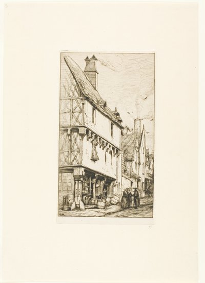An Old House at Bourges by Charles Meryon
