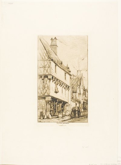An Old House at Bourges by Charles Meryon