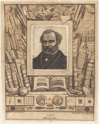 Armand Guéraud by Charles Meryon